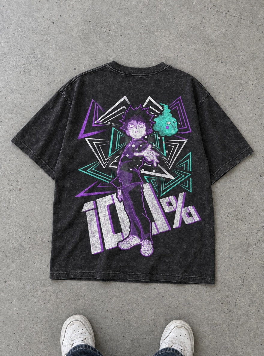 Mob & Dimple – T-Shirt – flat-lay | Mob Psycho 100