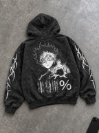 Mob Glitch – Hoodie – flat-lay | Mob Psycho 100