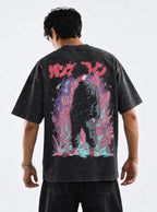 Mob Blue Flame – T-Shirt – model shot | Mob Psycho 100