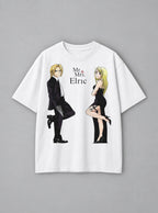 Mr. & Mrs. Elric – White Tee – mockup | Meme Tees