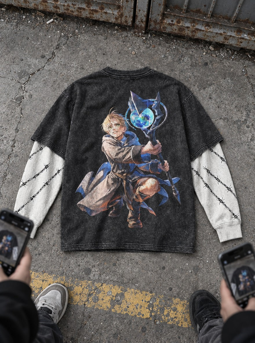 Arcane Reach – Double Sleeves – flat-lay | Mushoku Tensei