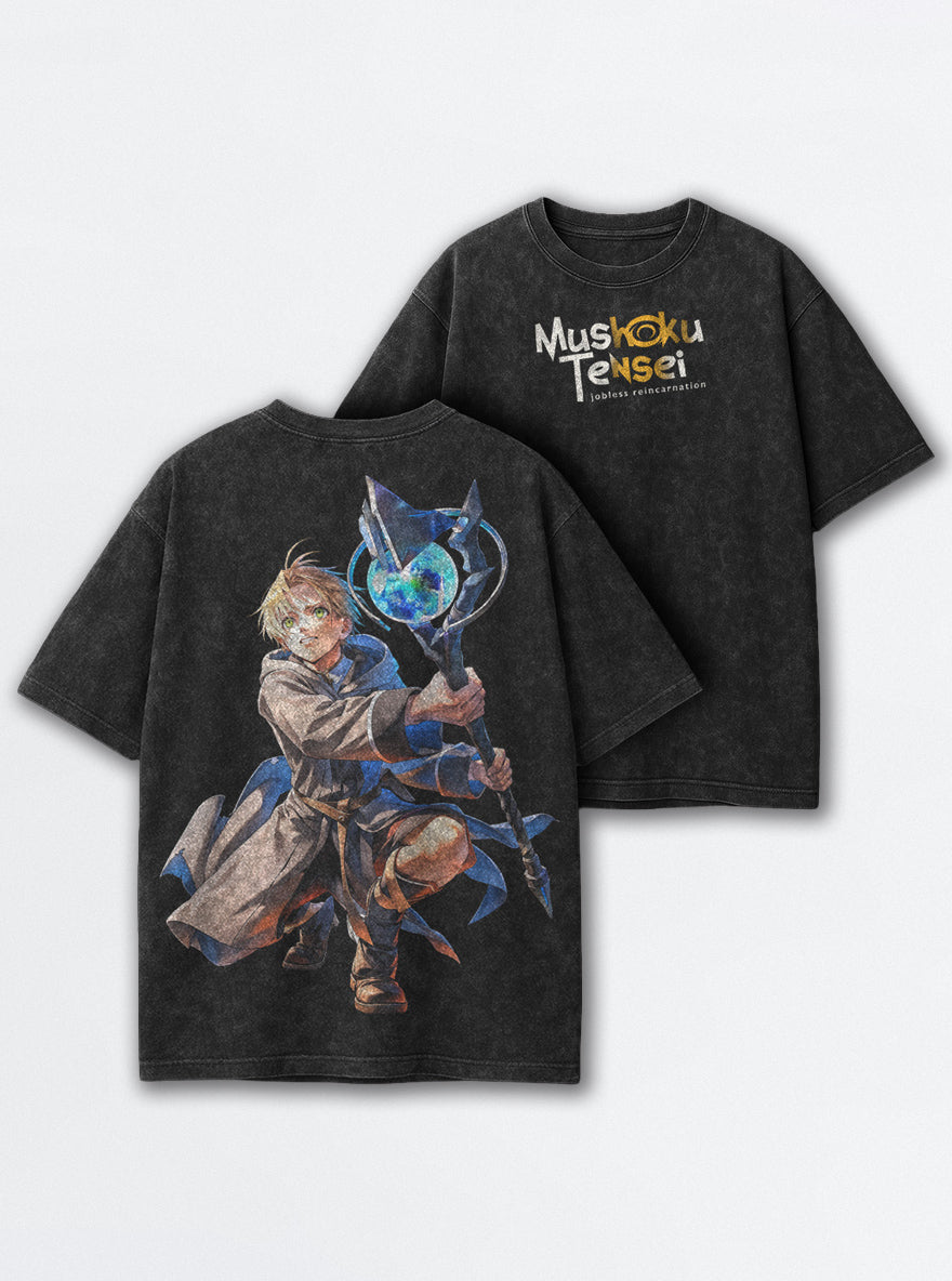 Arcane Reach – T-Shirt – mockup | Mushoku Tensei