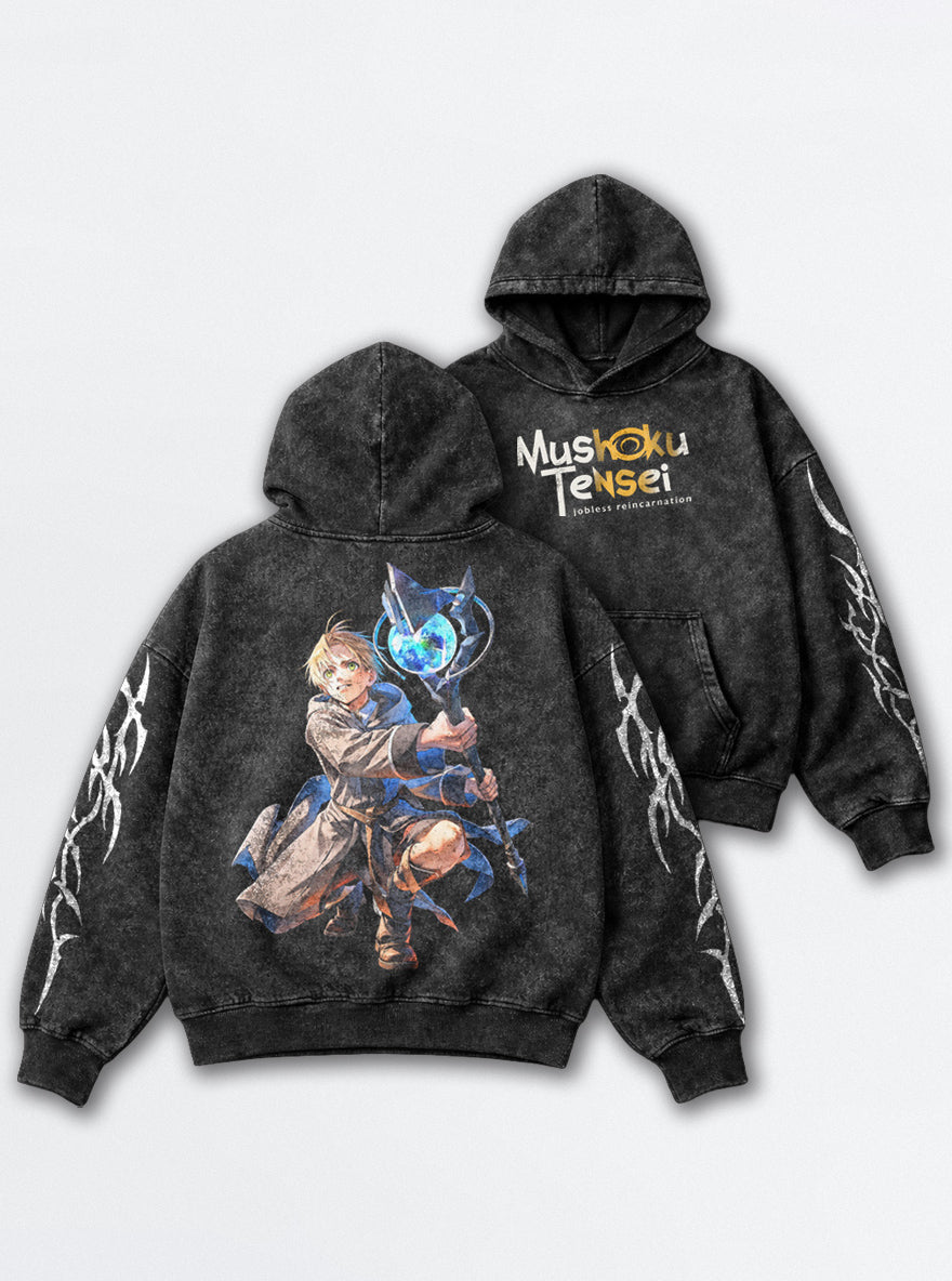 Arcane Reach – Hoodie – mockup | Mushoku Tensei