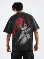 Crimson Sketch – T-Shirt – model shot | Mushoku Tensei