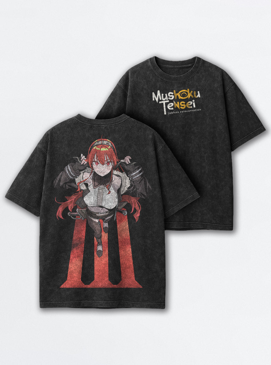 Crimson Stride – T-Shirt – mockup | Mushoku Tensei