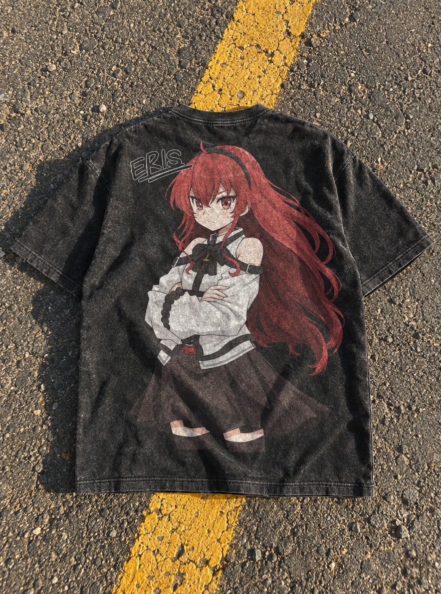 Crossed Flame – T-Shirt – flat-lay | Mushoku Tensei