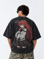 Crossed Flame – T-Shirt – model shot | Mushoku Tensei