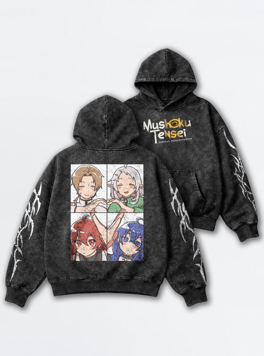 Heartbound Quartet – Hoodie – mockup | Mushoku Tensei