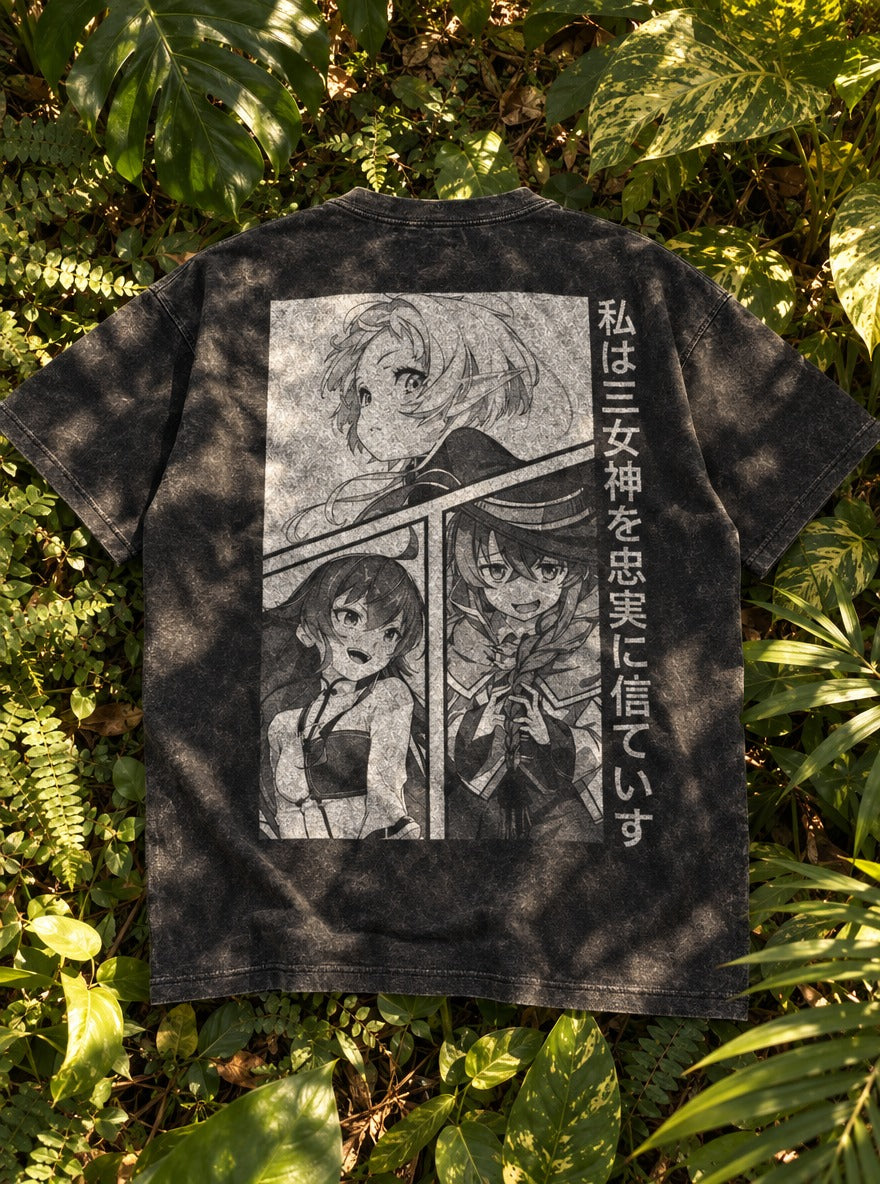 Panel Harmony – T-Shirt – flat-lay | Mushoku Tensei