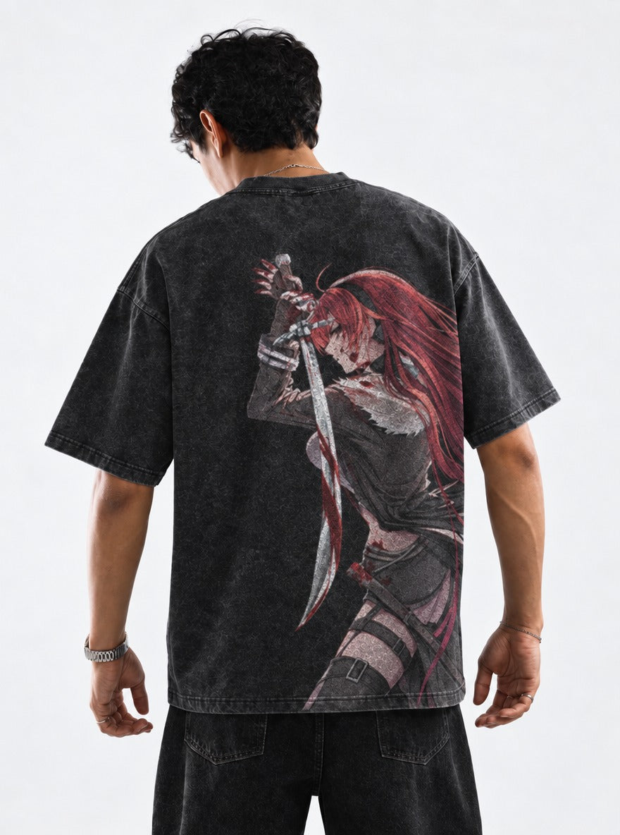Scarlet Fury – T-Shirt – model shot | Mushoku Tensei