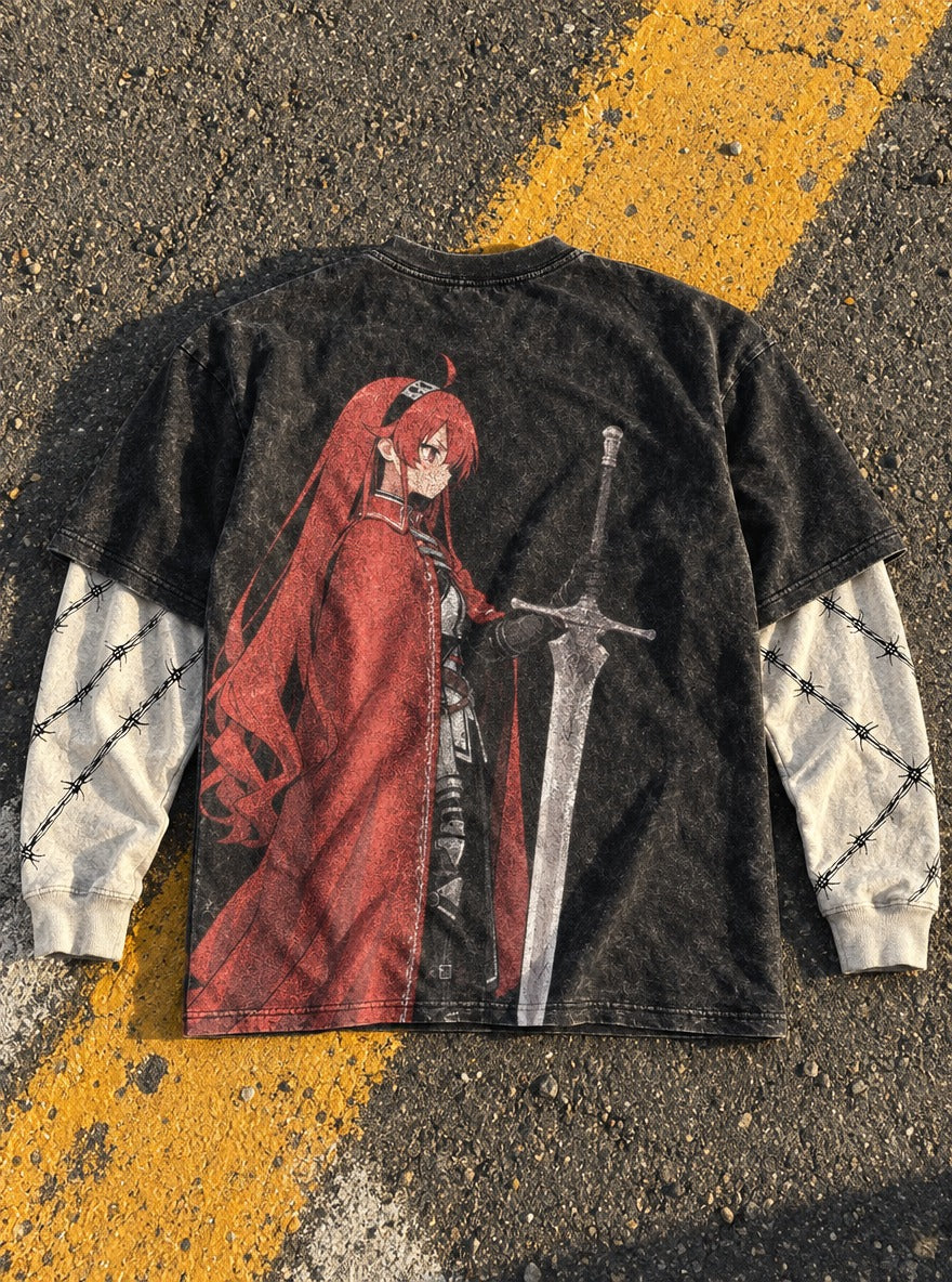Scarlet Knight – Double Sleeves – flat-lay | Mushoku Tensei