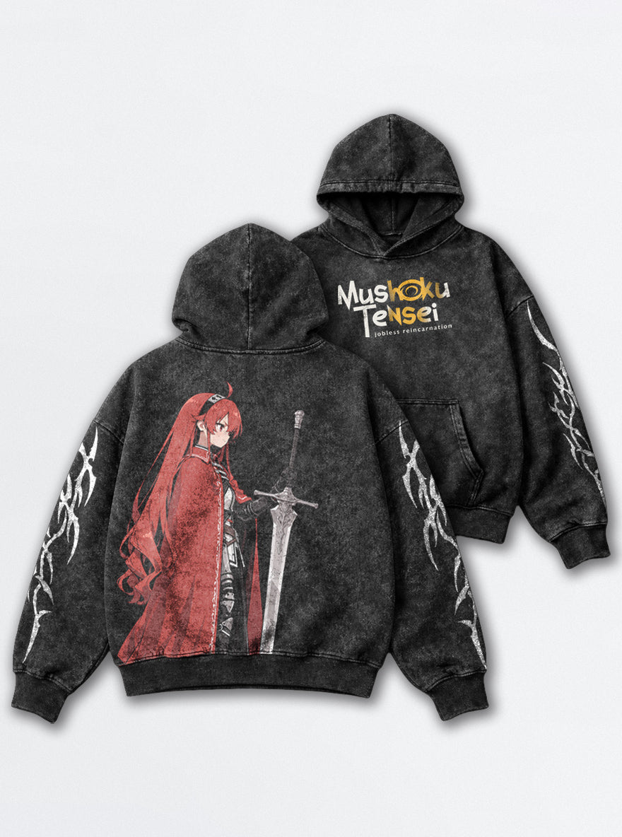 Scarlet Knight – Hoodie – mockup | Mushoku Tensei