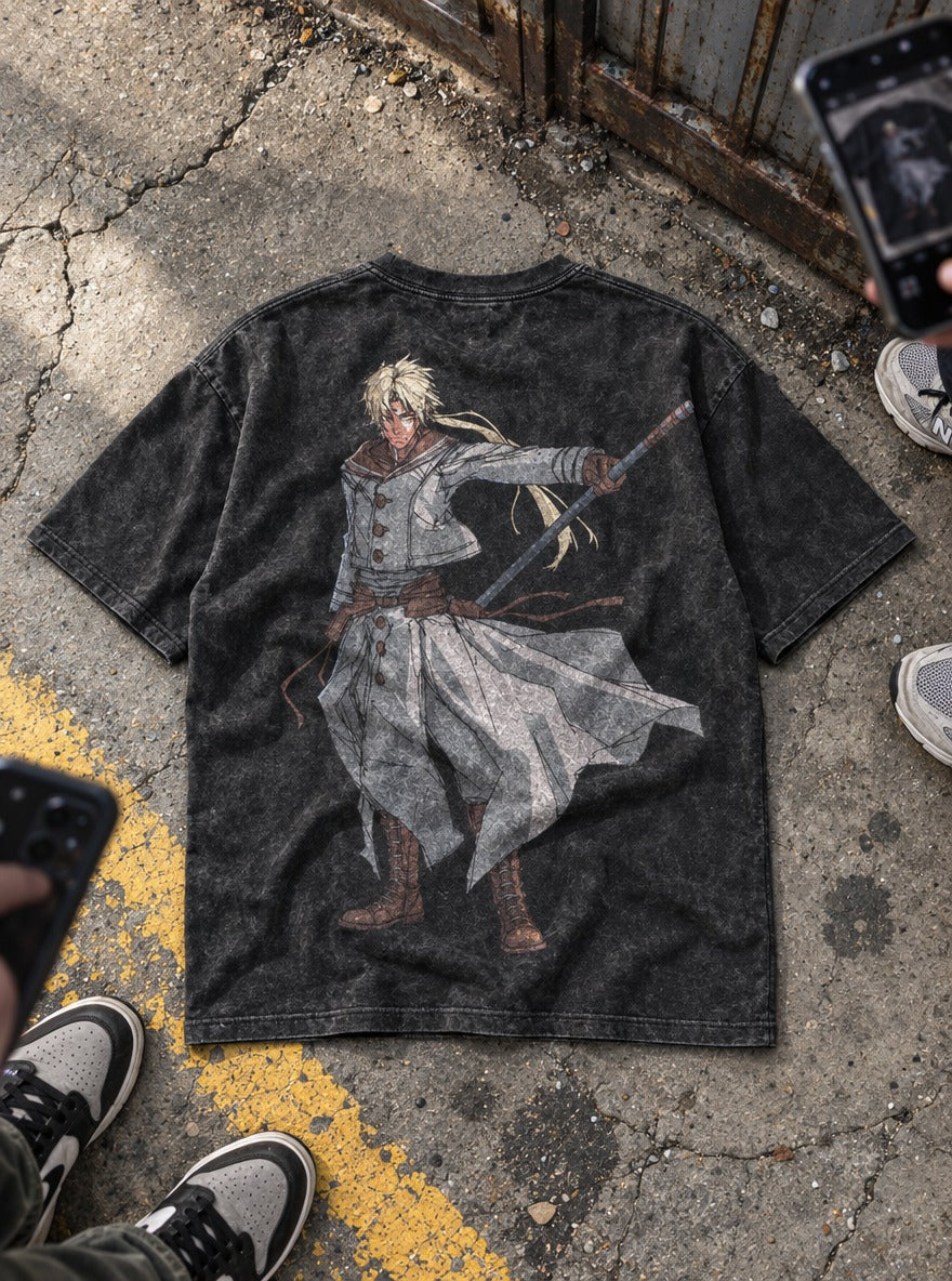 Wandering Sage – T-Shirt – flat-lay | Mushoku Tensei