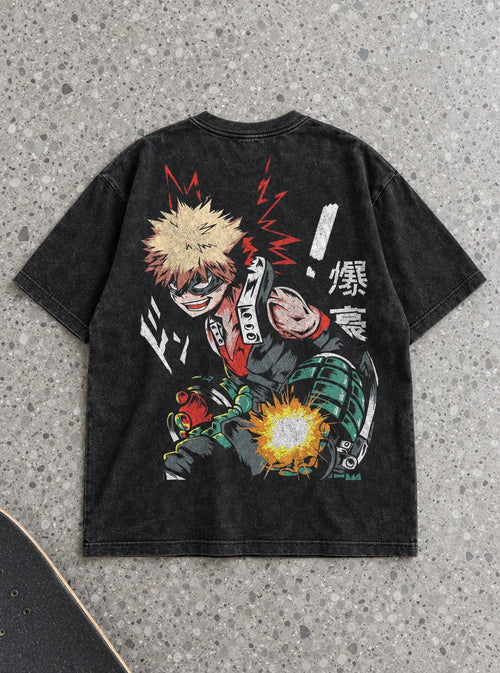 Bakugo Gauntlet – T-Shirt – flat-lay | My Hero Academia