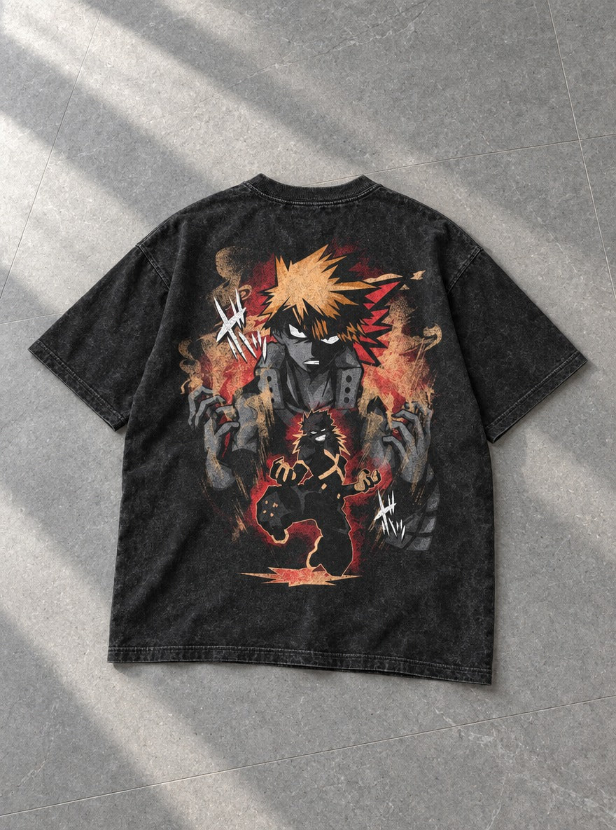 Bakugo Wrath – T-Shirt – flat-lay | My Hero Academia