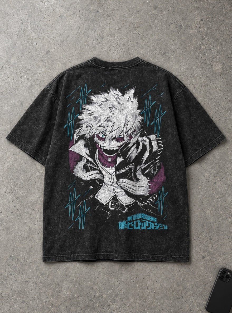 Dabi Grin – T-Shirt – flat-lay | My Hero Academia