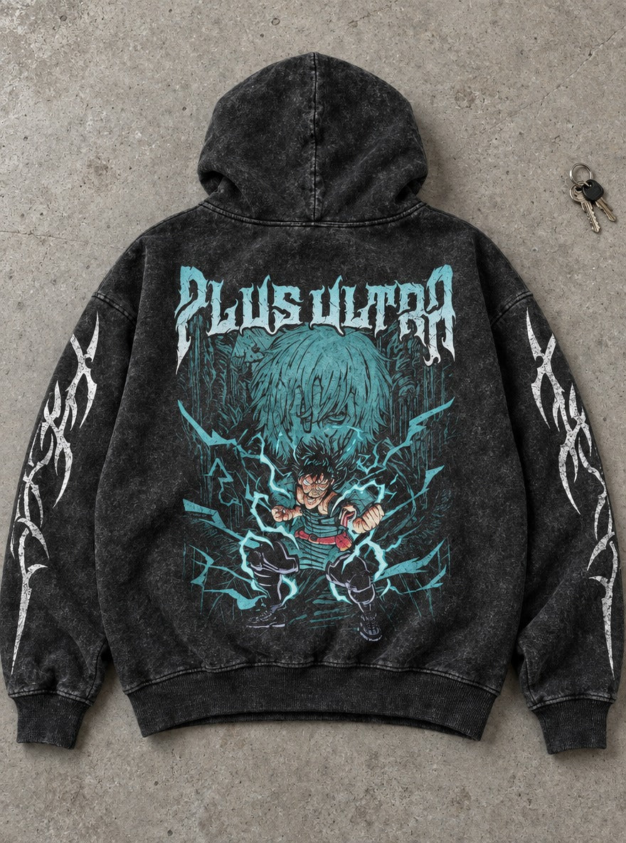 Deku Plus Ultra – Hoodie – flat-lay | My Hero Academia