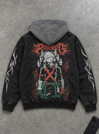 Dynamight – Black & Grey Hoodie – flat-lay | My Hero Academia