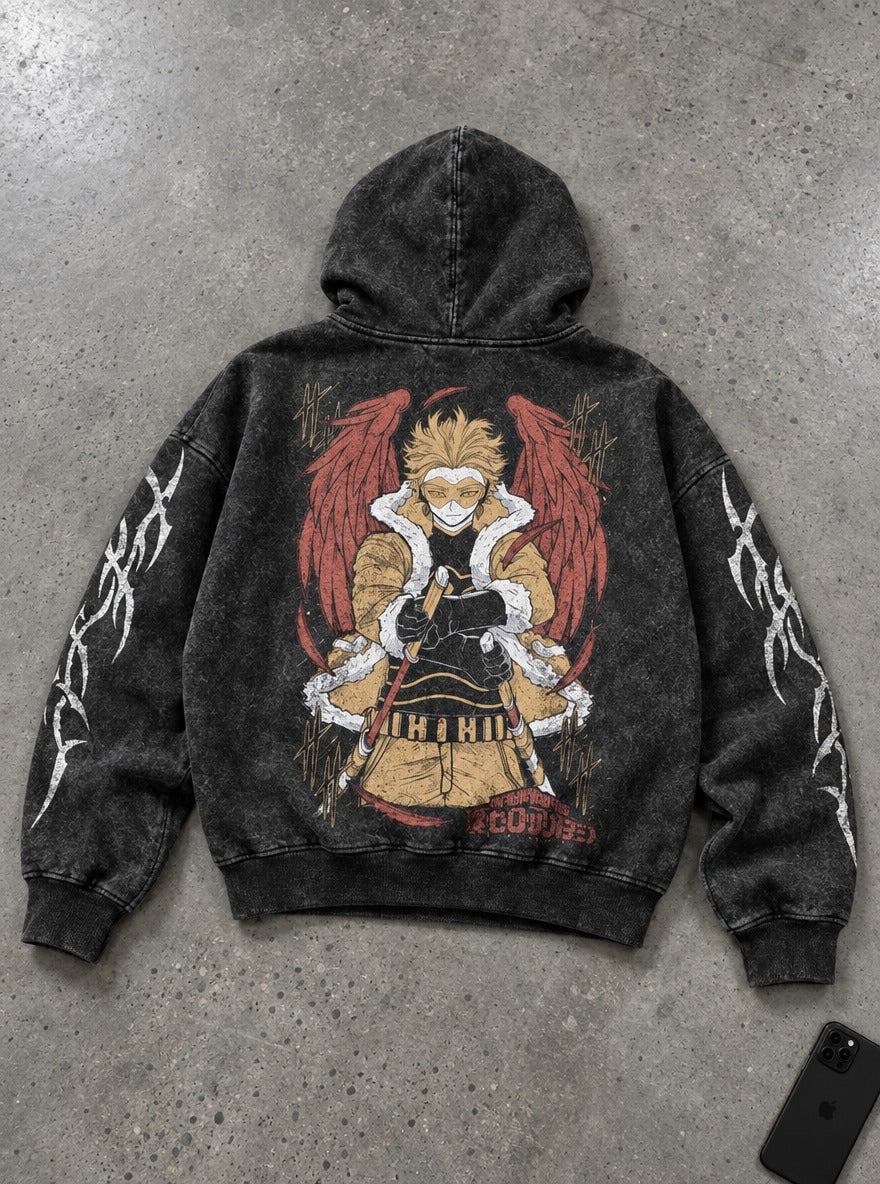 Hawks – Hoodie – flat-lay | My Hero Academia