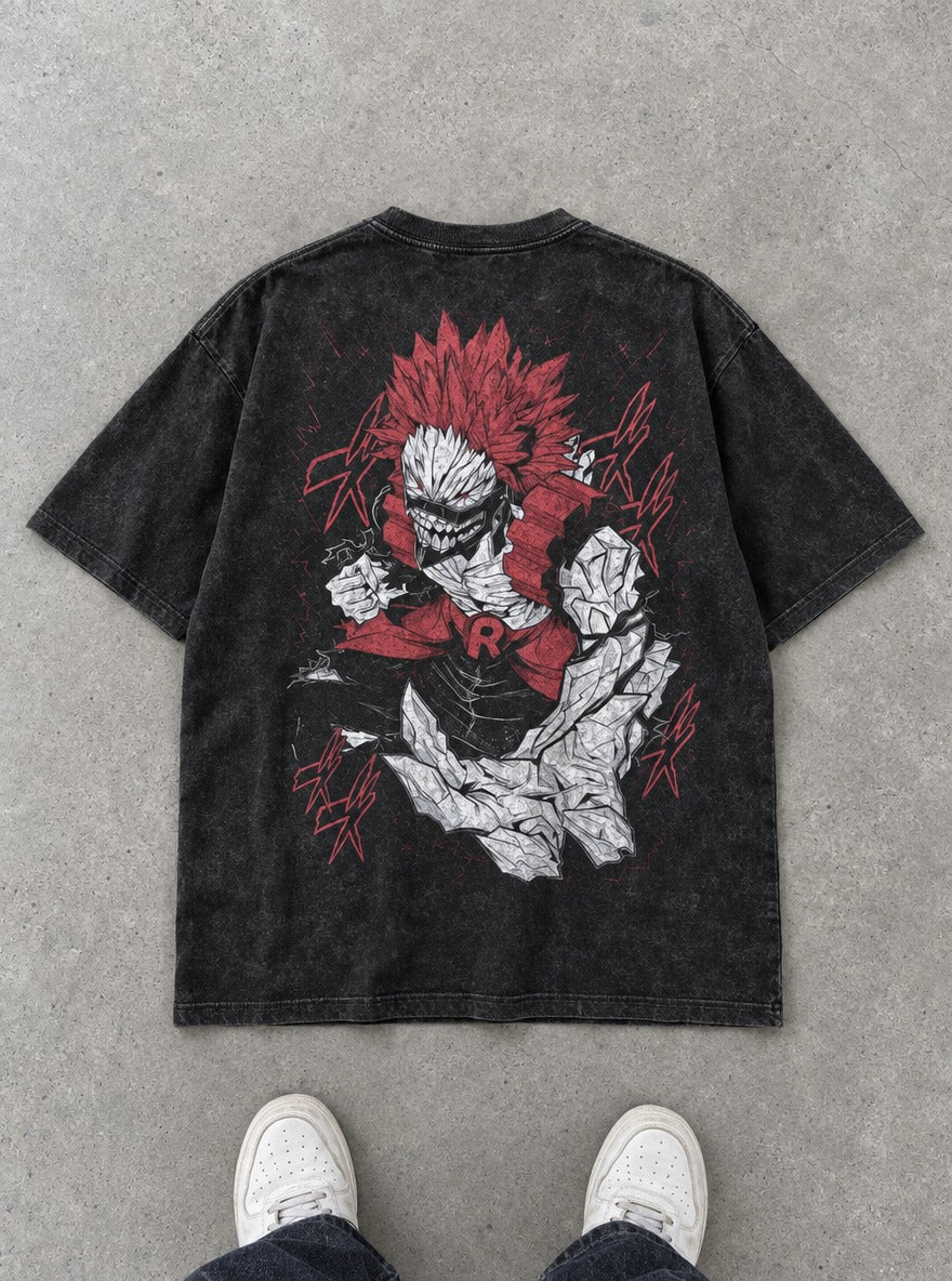 Kirishima Unbreakable – T-Shirt – flat-lay | My Hero Academia
