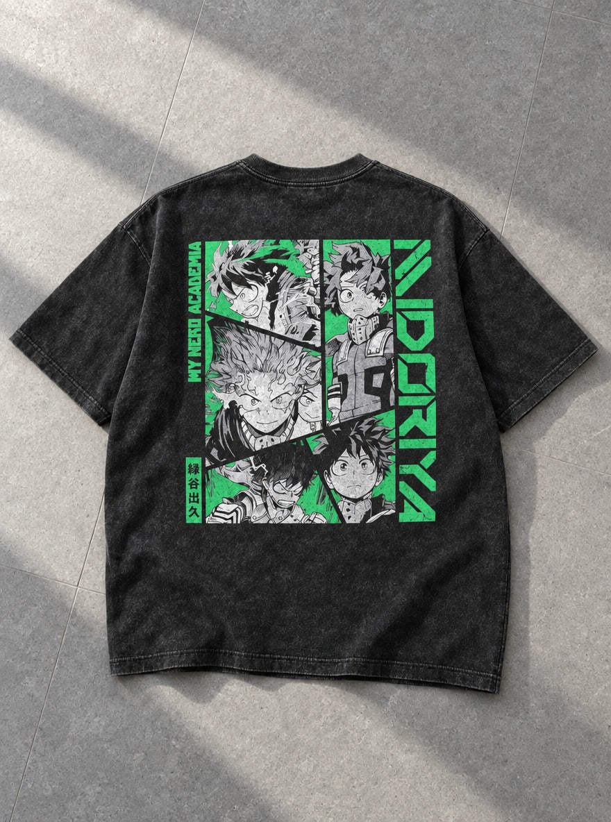Midoriya Panels – T-Shirt – flat-lay | My Hero Academia