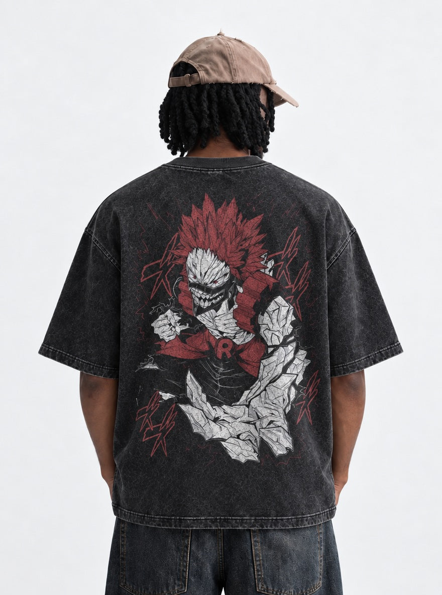 Kirishima Unbreakable – T-Shirt – model shot | My Hero Academia