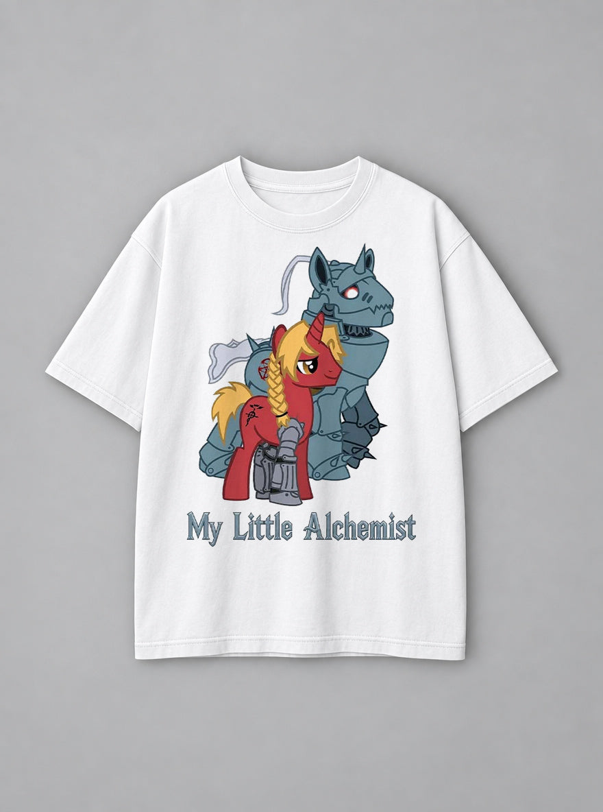 My Little Alchemist – White Tee – mockup | Meme Tees