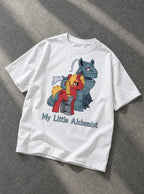 My Little Alchemist – White Tee – flat-lay | Meme Tees