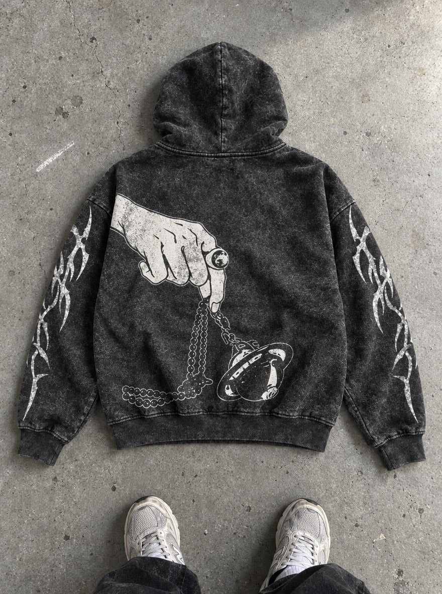 Beaded Bell – Hoodie – flat-lay | Nana