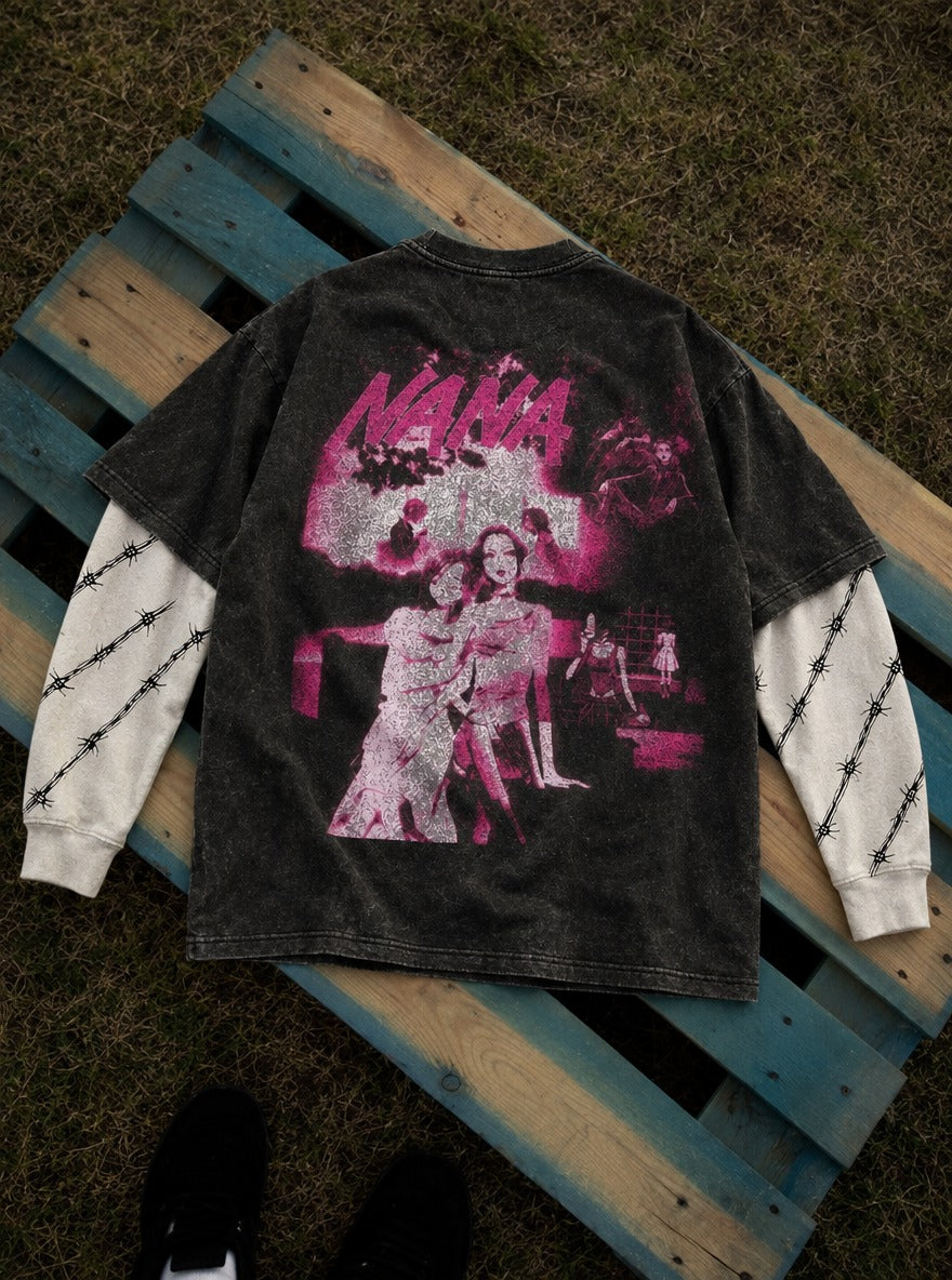 Close Collage – Double Sleeves – flat-lay | Nana