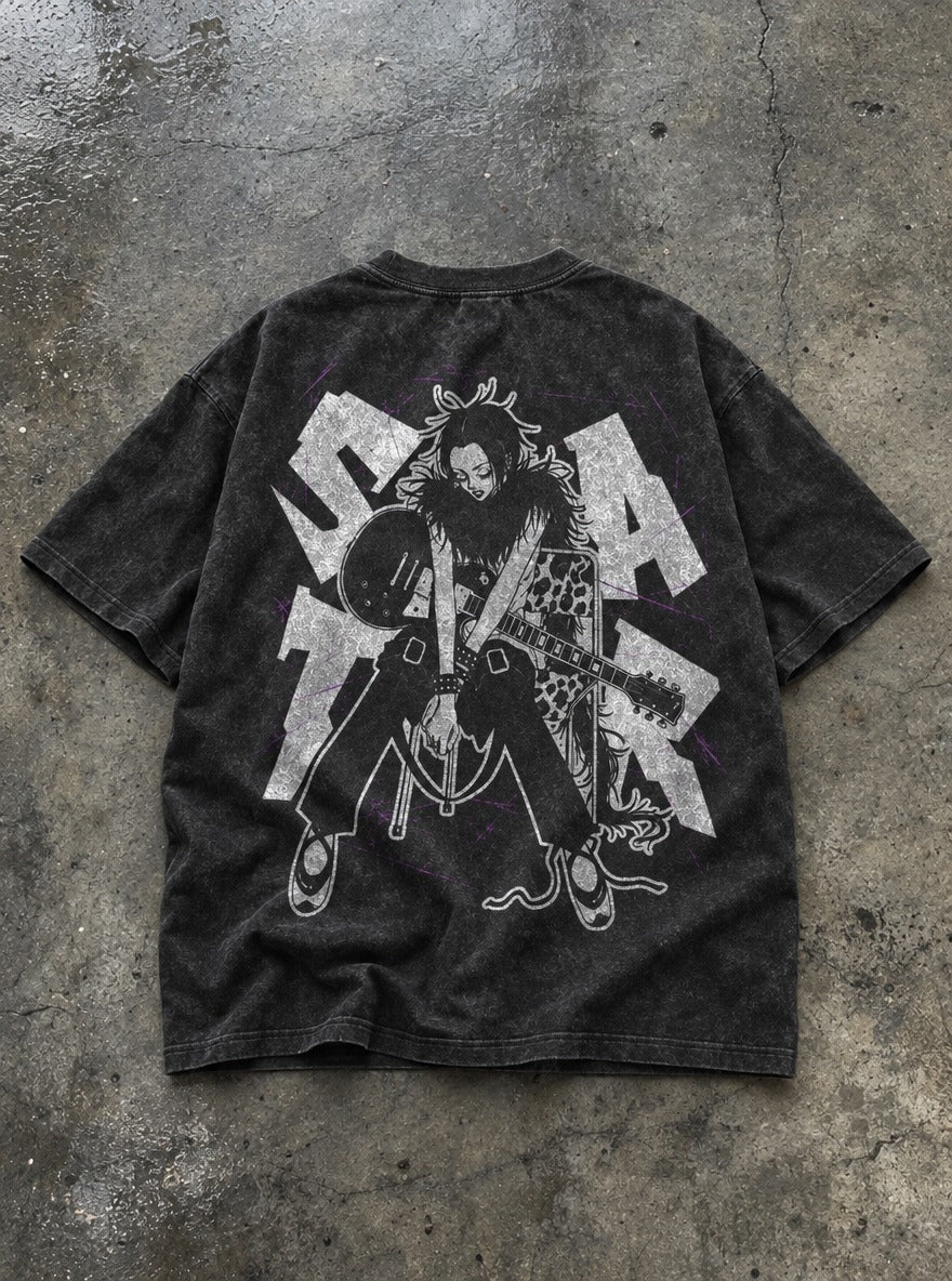 Guitar Slouch – T-Shirt – flat-lay | Nana