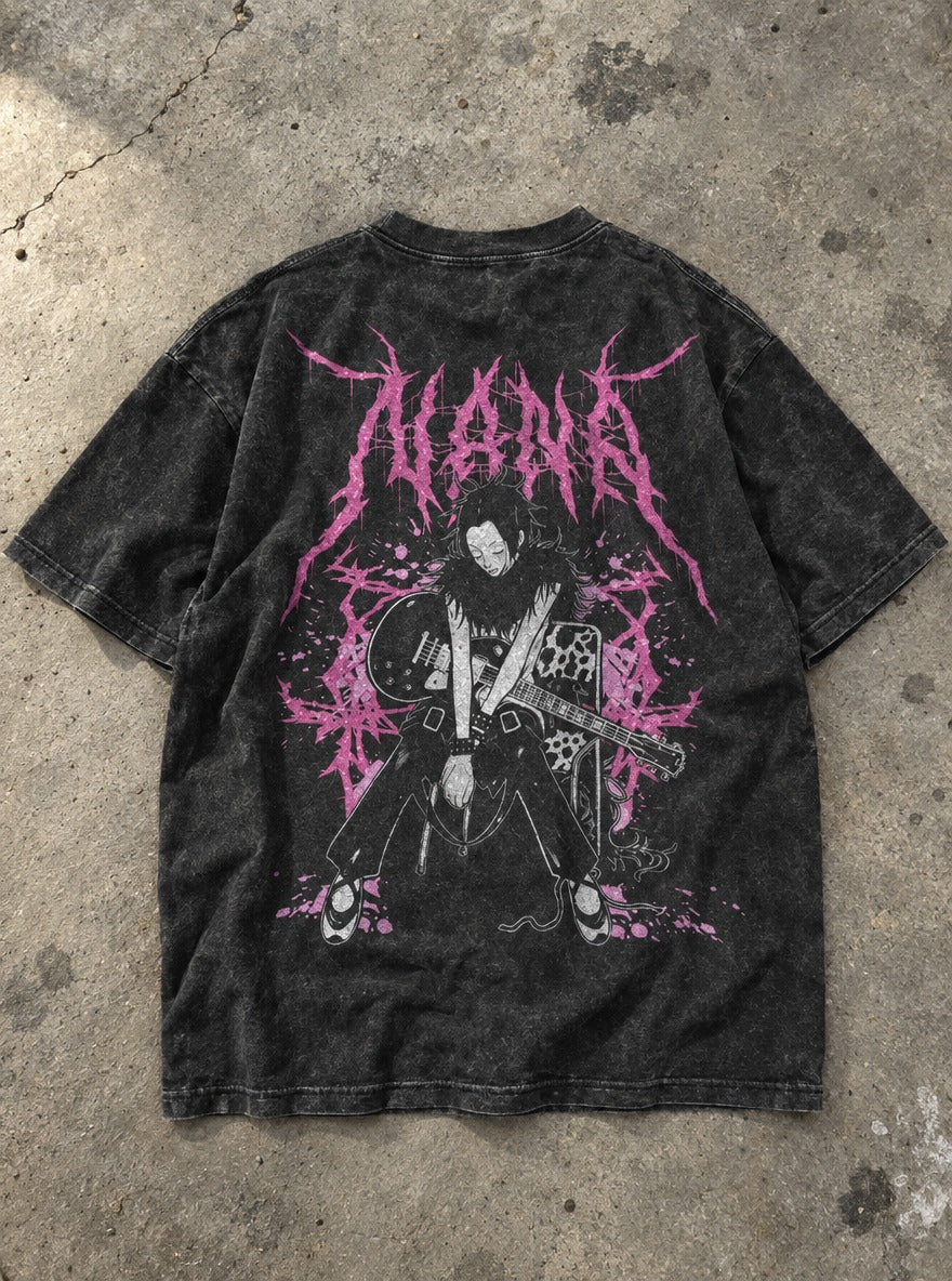 Guitar Splatter – T-Shirt – flat-lay | Nana