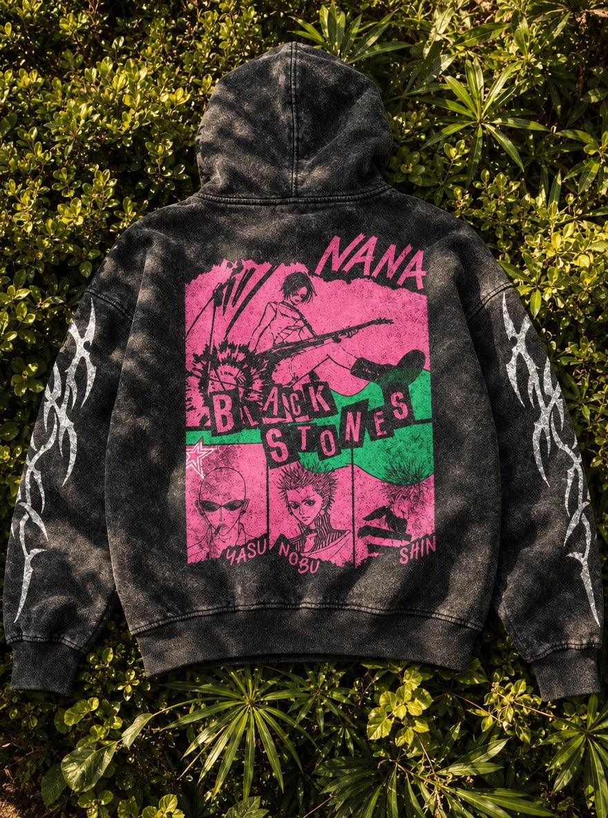 Leaping Chord – Hoodie – flat-lay | Nana