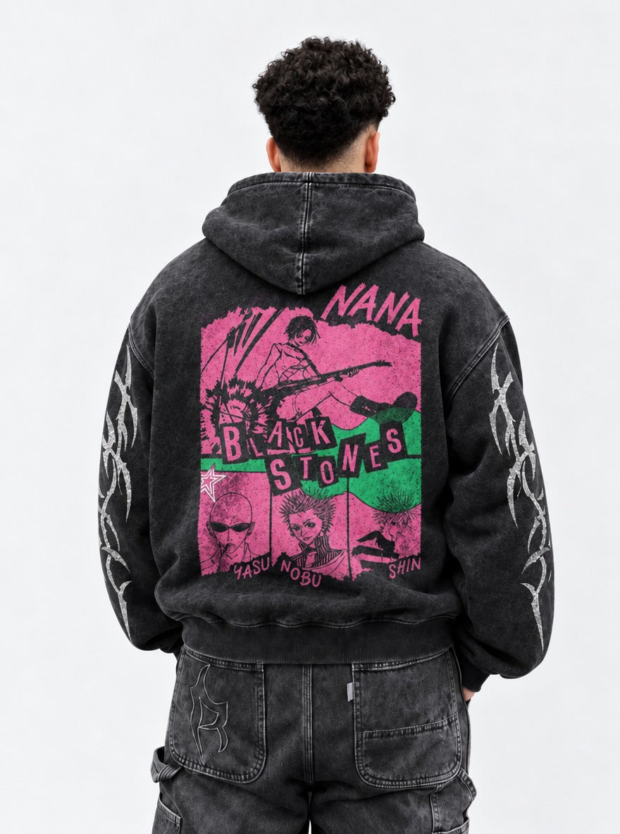 Leaping Chord – Hoodie – model shot | Nana