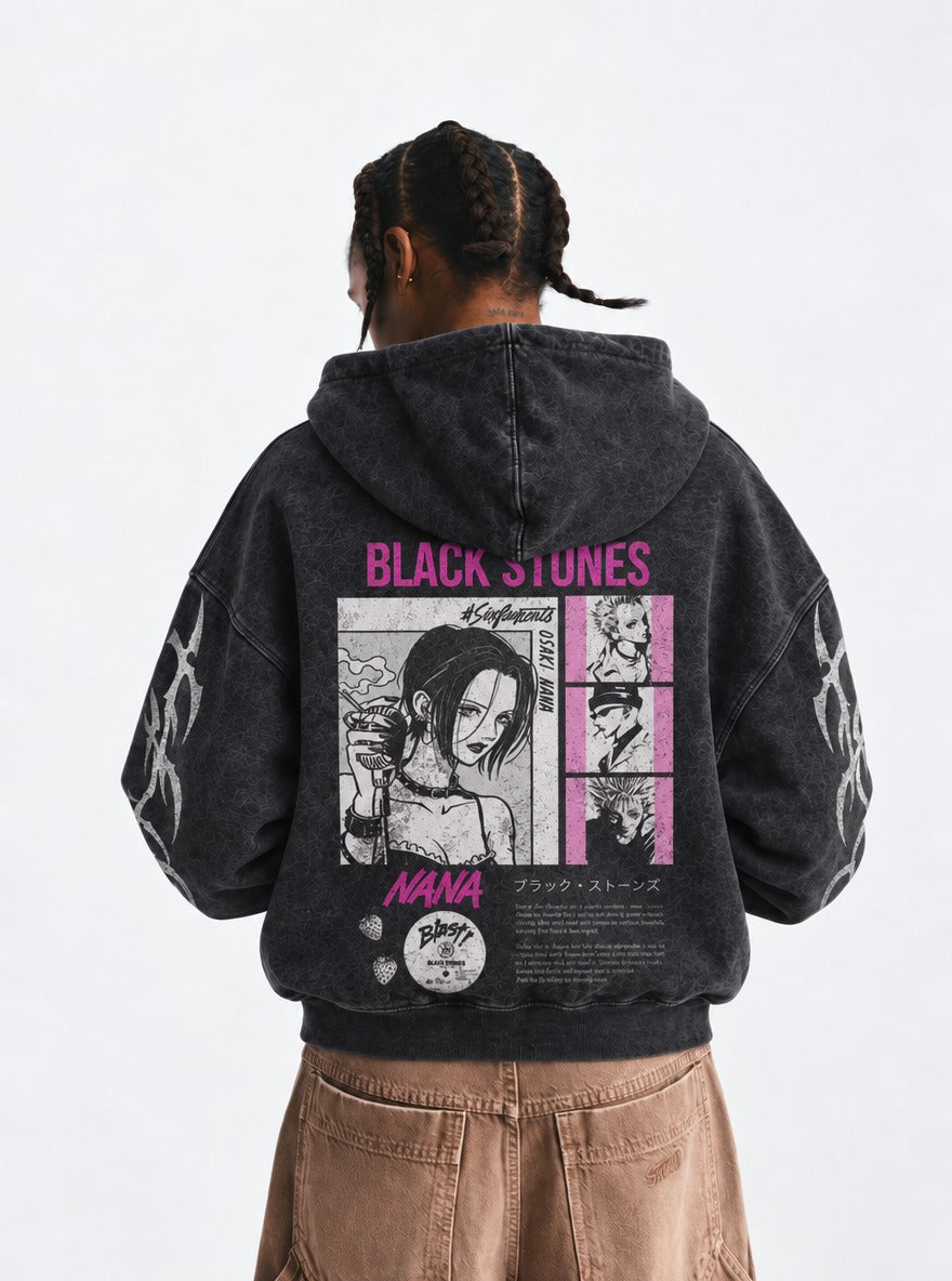 Magenta Frames – Hoodie – model shot | Nana