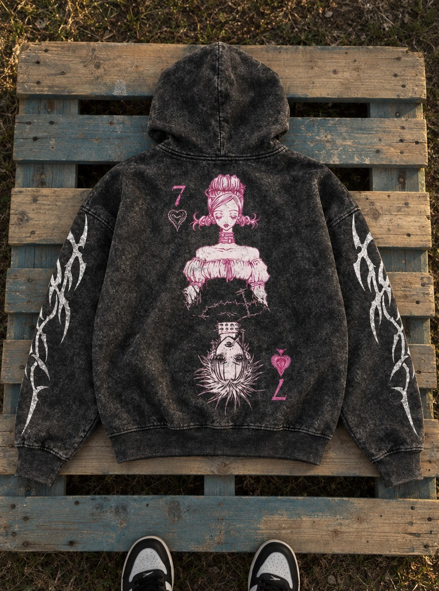 Mirrored Chains – Hoodie – flat-lay | Nana