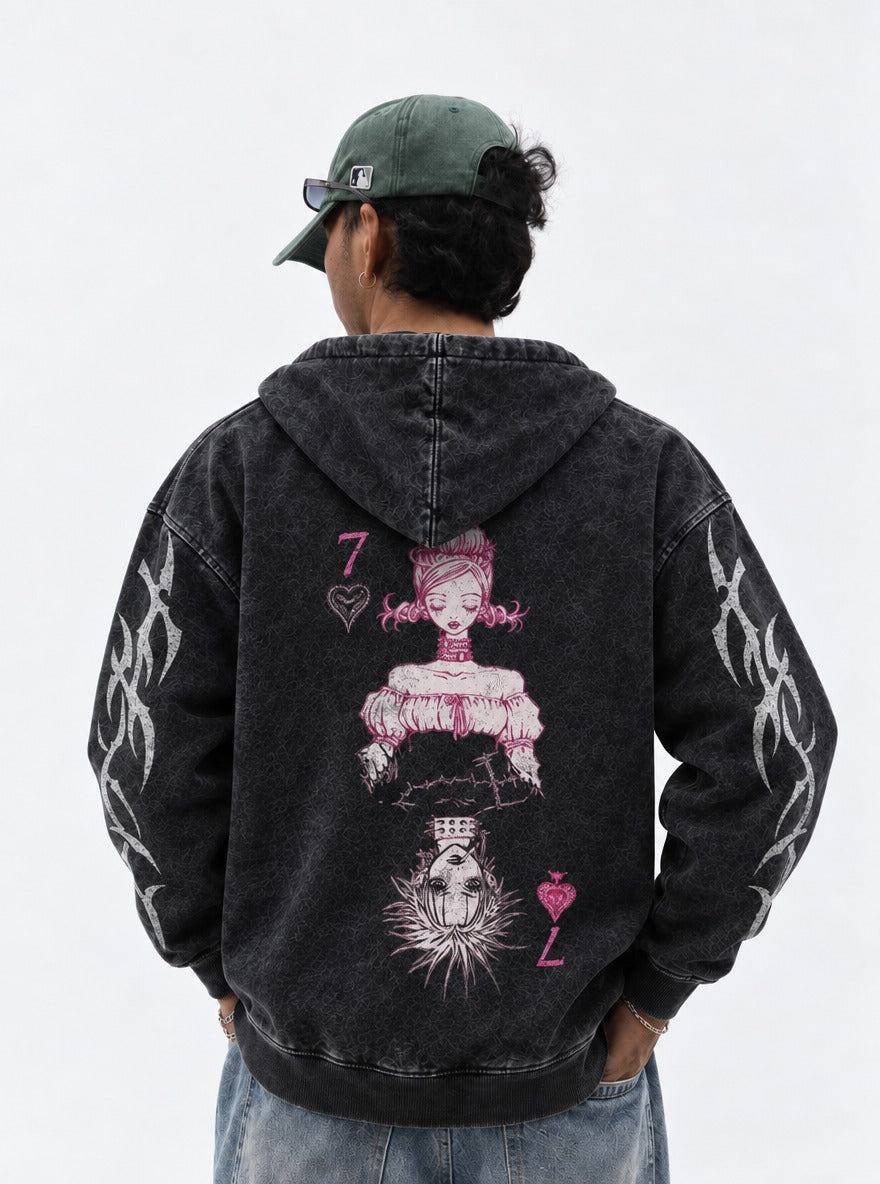 Mirrored Chains – Hoodie – model shot | Nana