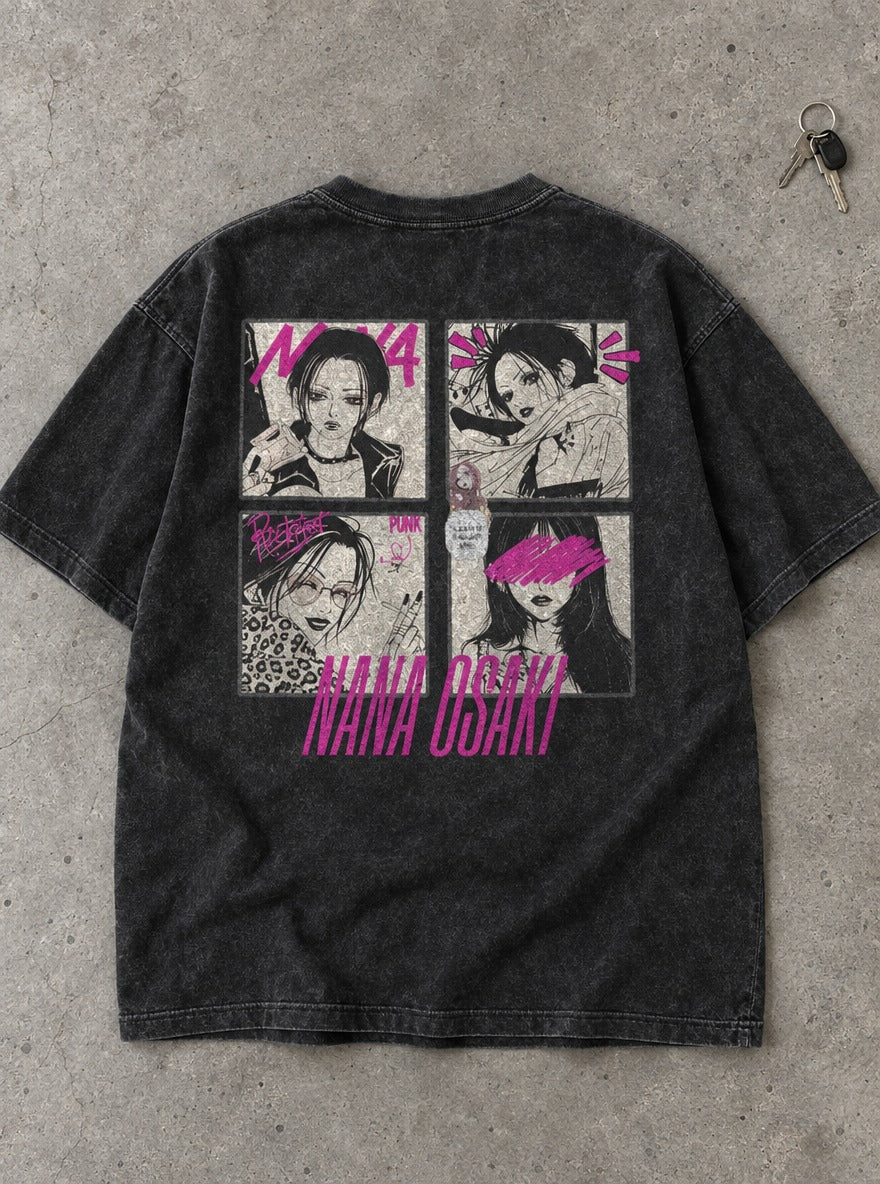 Panel Glitch – T-Shirt – flat-lay | Nana