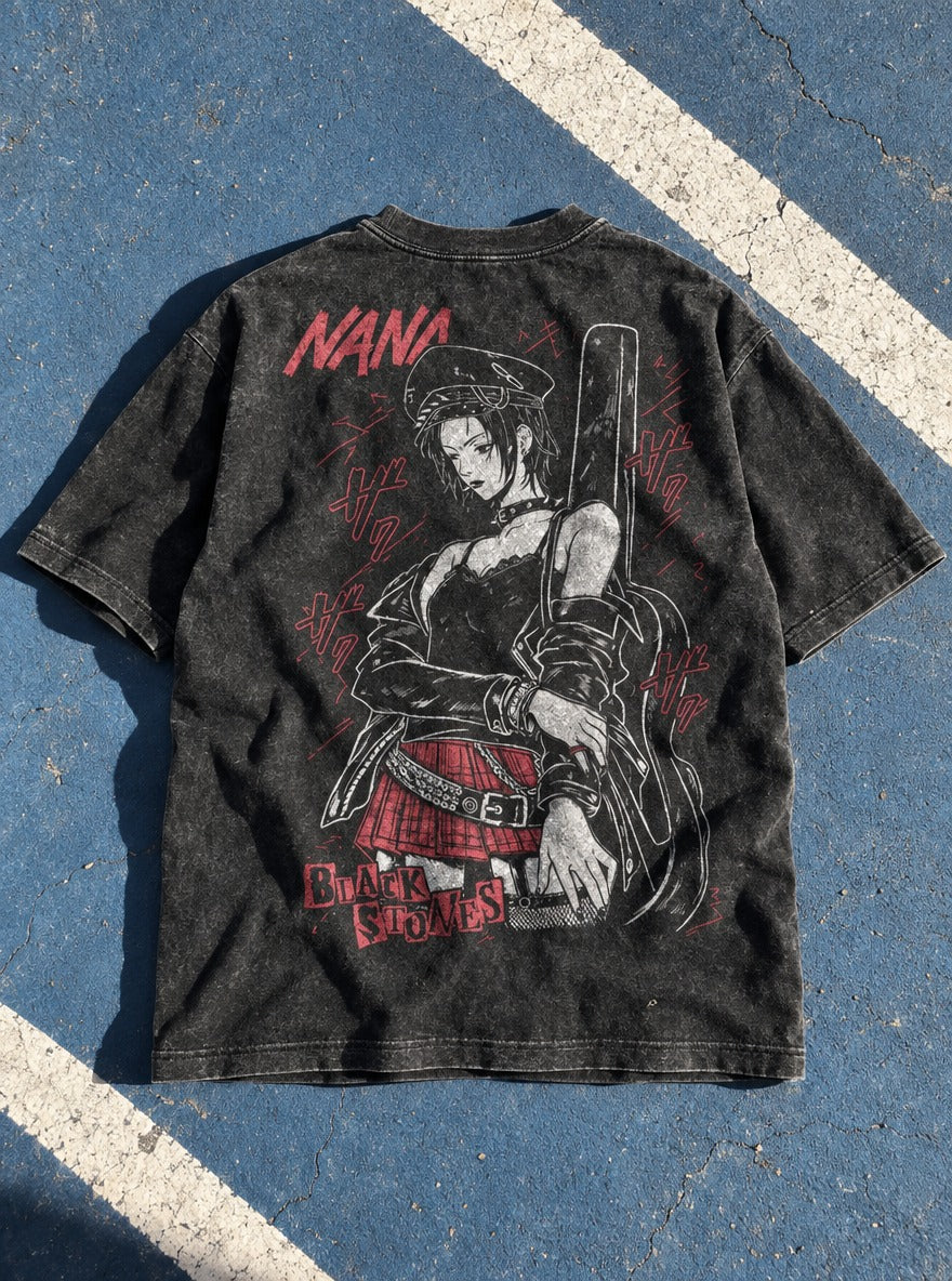 Plaid Rebel – T-Shirt – flat-lay | Nana
