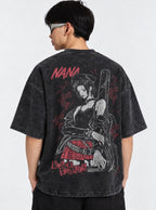 Plaid Rebel – T-Shirt – model shot | Nana