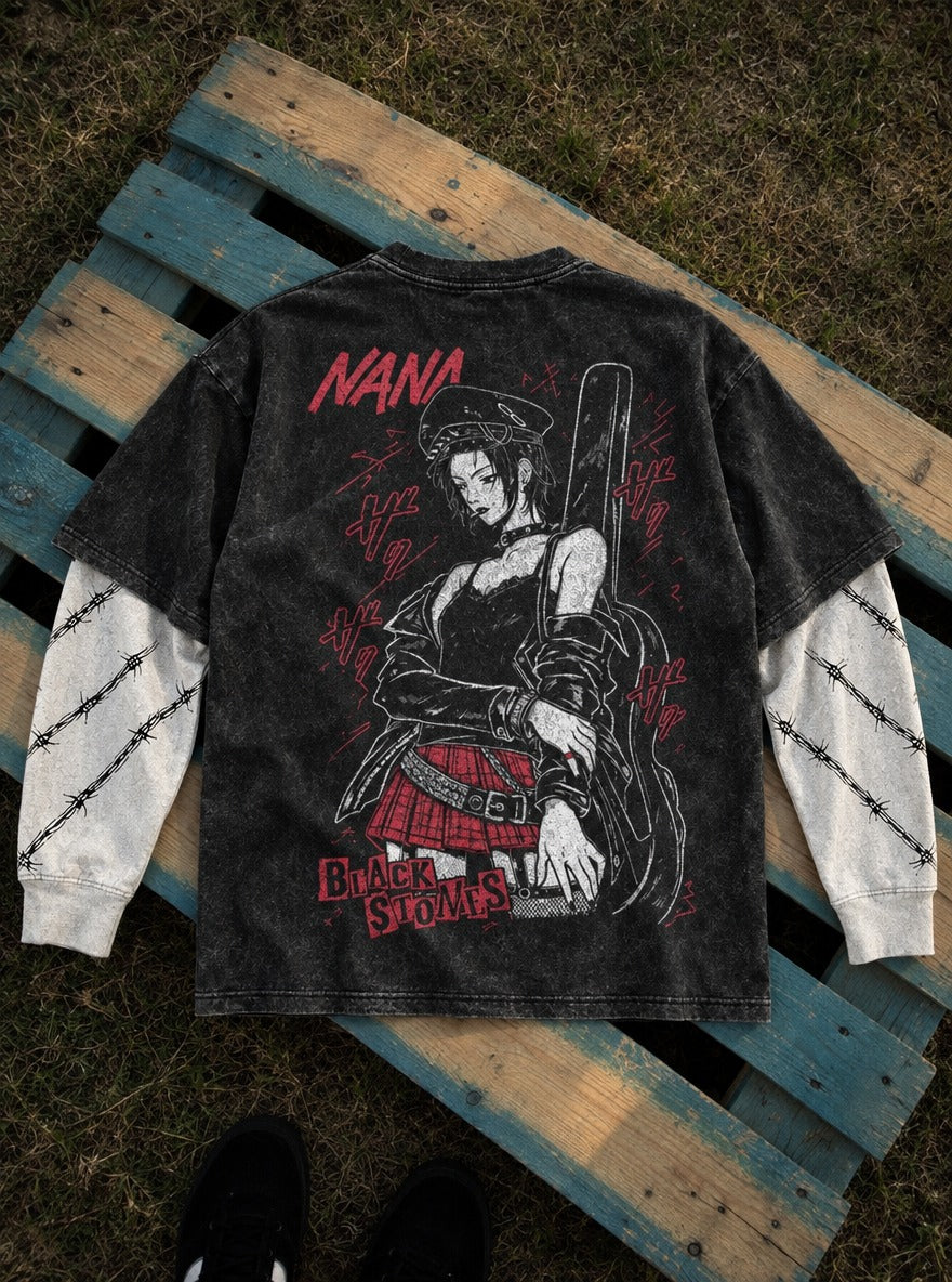Plaid Rebel – Double Sleeves – flat-lay | Nana