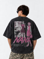 Twin Contrast – T-Shirt – model shot | Nana
