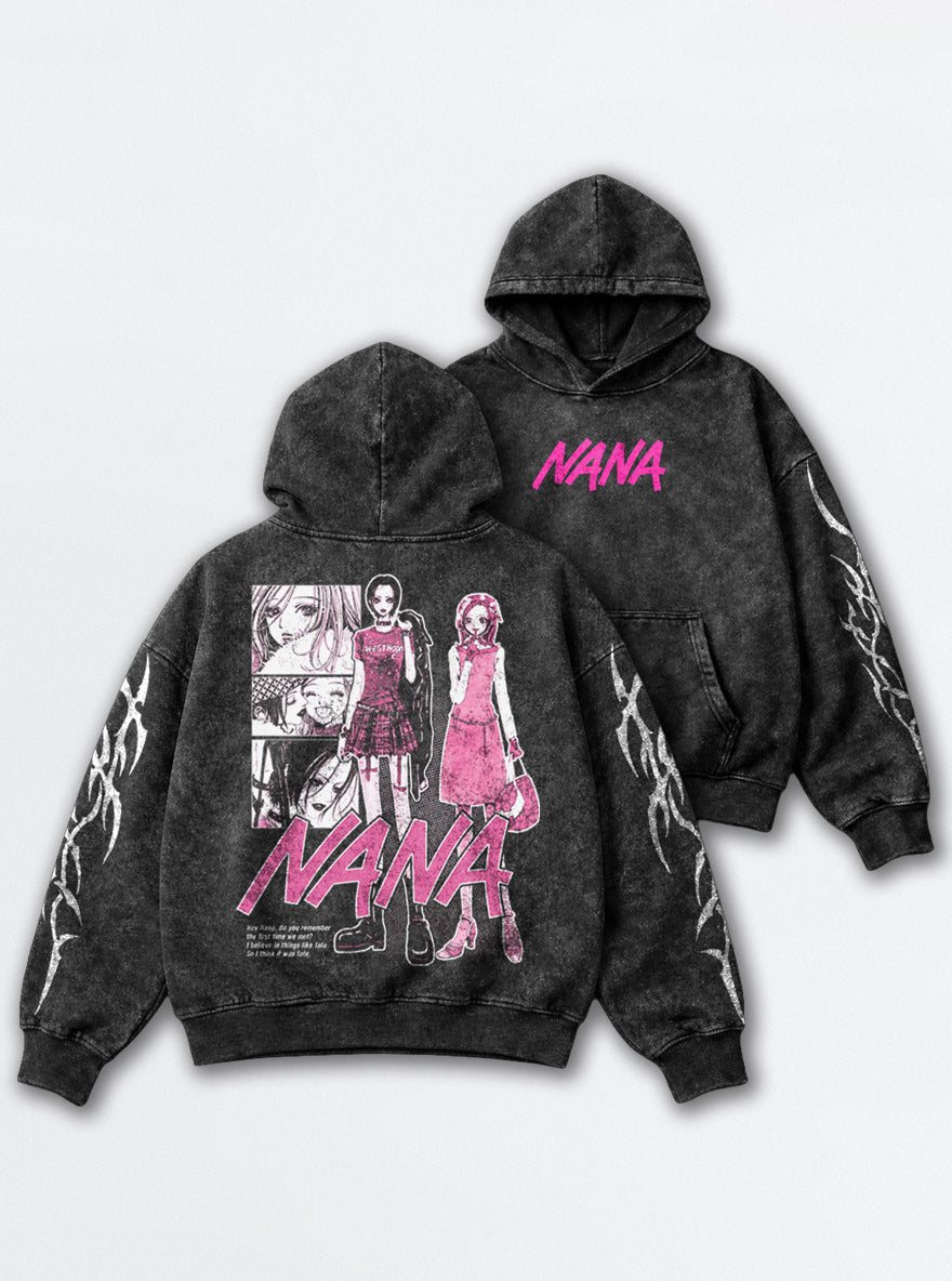 Twin Contrast – Hoodie – mockup | Nana
