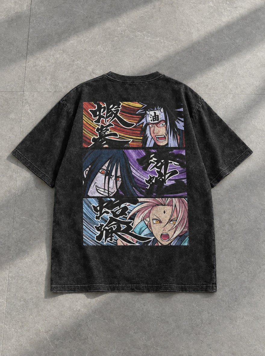 Legendary Sannin – T-Shirt – flat-lay | Naruto