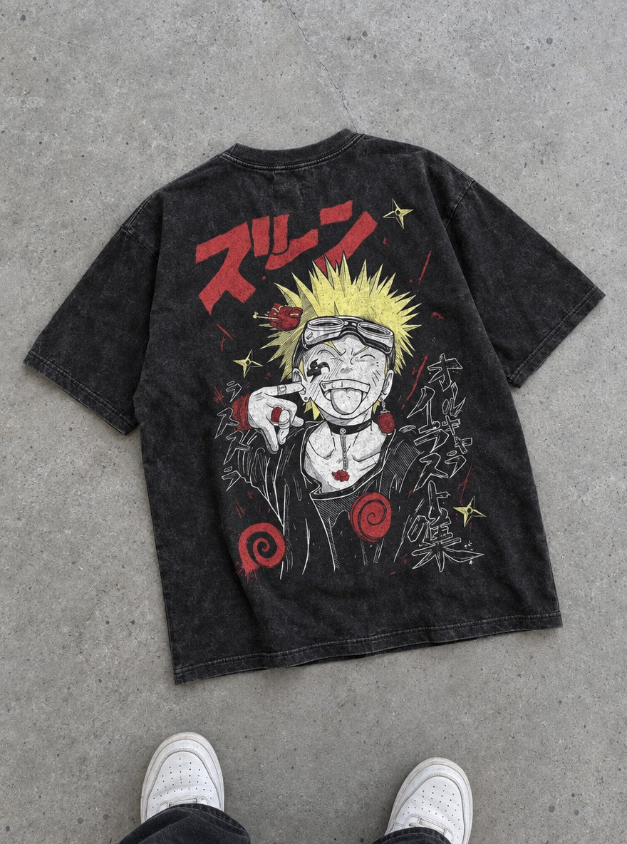 Naruto Taunt – T-Shirt – flat-lay | Naruto