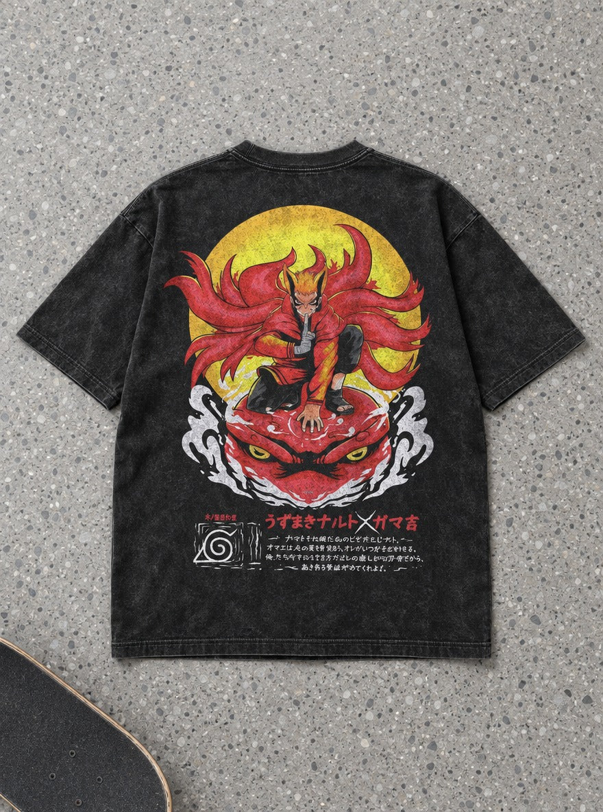 Naruto Toad Summon – T-Shirt – flat-lay | Naruto