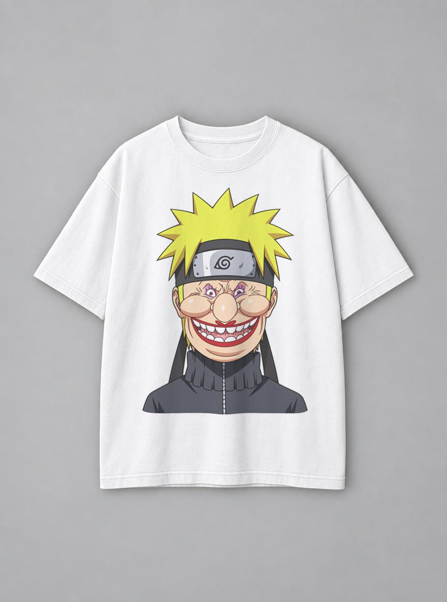 Old Man Naruto – White Tee – mockup | Naruto