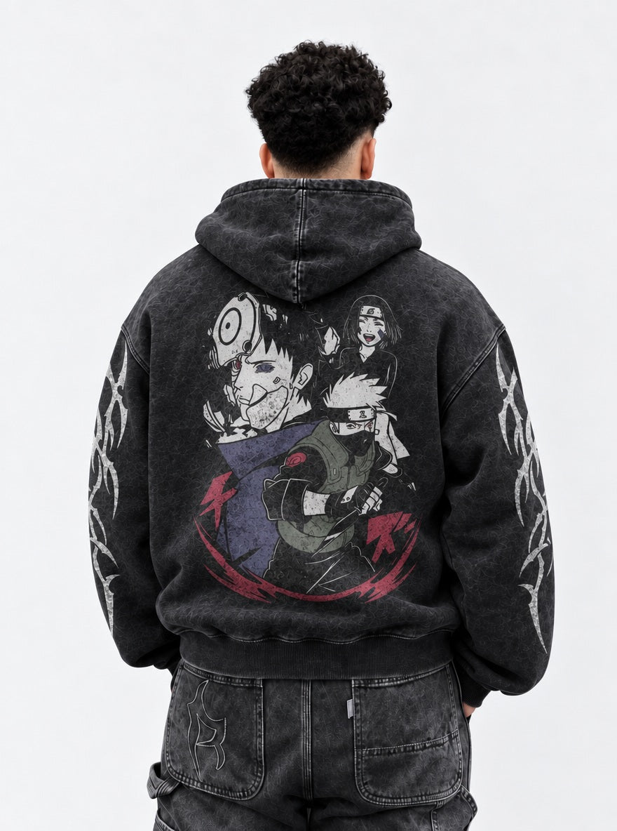 Obito & Kakashi – Hoodie – model shot | Naruto