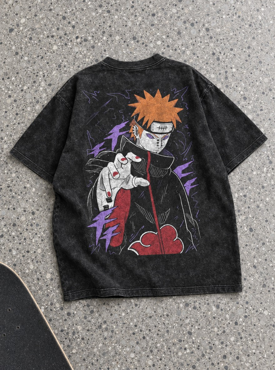 Six Paths Pain – T-Shirt – flat-lay | Naruto