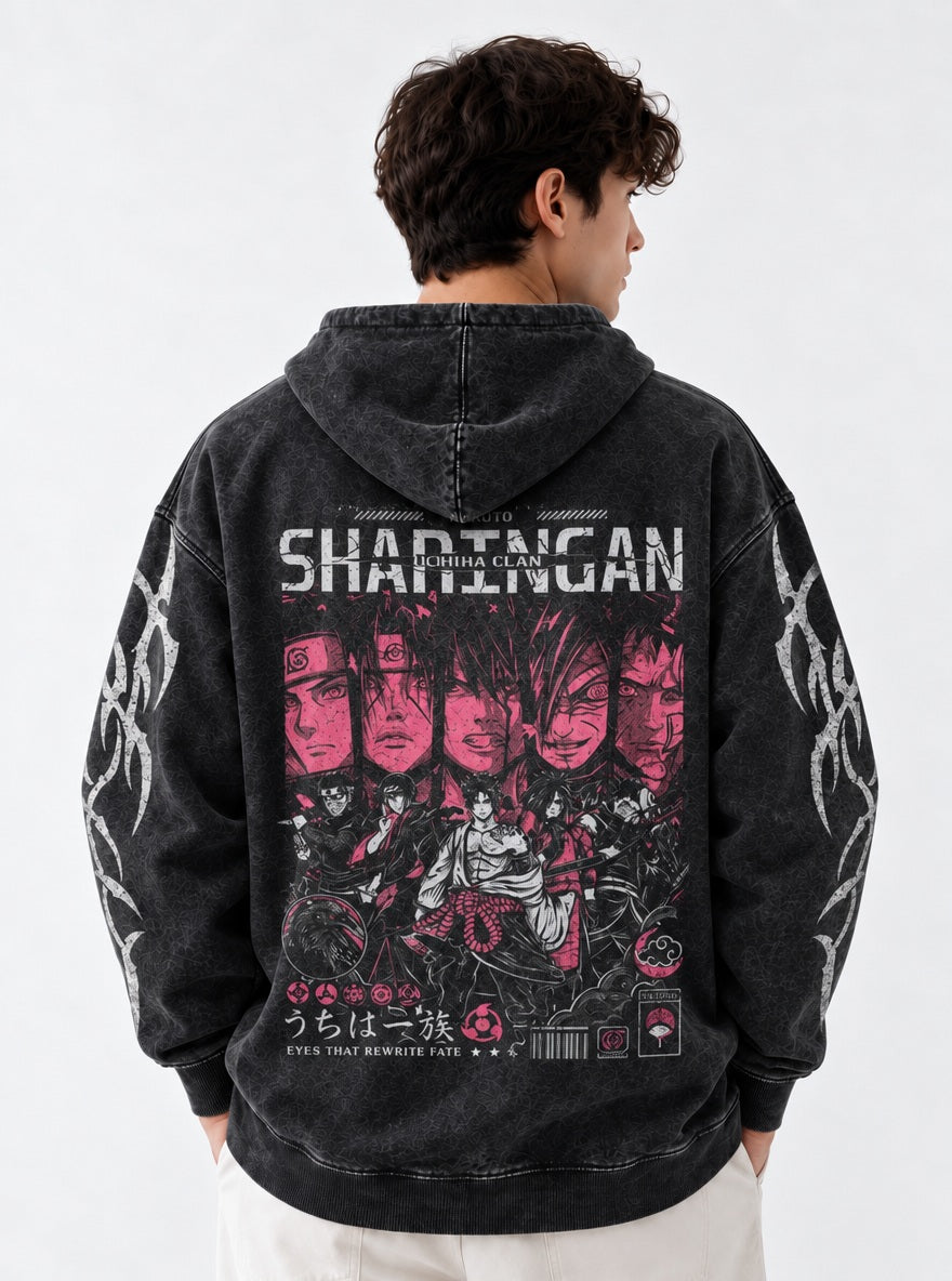 Uchiha Clan – Hoodie – model shot | Naruto